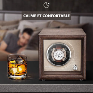 FULLMOON Naples Solo Watch Winder-2-Watch Box Studio