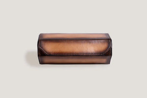Galata Hexagonal Java Brown Watch Box-2-Watch Box Studio