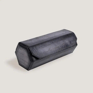 Gray Parchment Hexagonal Galata Watch Box-1-Watch Box Studio