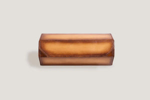 Hexagonal Camel Galata Watch Box-2-Watch Box Studio