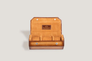 Hexagonal Camel Galata Watch Box-3-Watch Box Studio