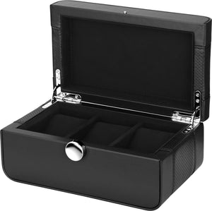 Watch Box - Benson Three Black-1-Watch Box Studio