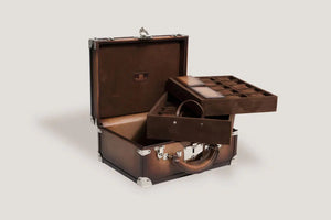 Watch Box - Java Brown Patina Trunk-4-Watch Box Studio