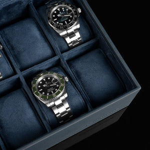 Watch Box - Mirage Flat Blue-2-Watch Box Studio