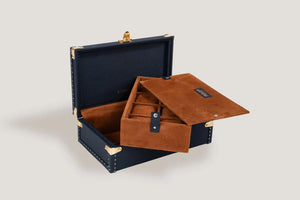 Watch Box - Petra Togo Dark Blue-3-Watch Box Studio