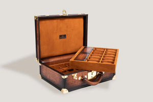 Watch Box - Trunk Parchment Light Tan-3-Watch Box Studio