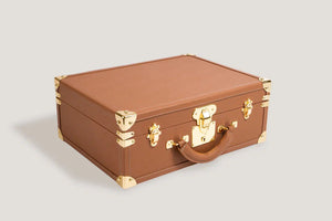 Watch Box - Trunk Safiano Camel-2-Watch Box Studio