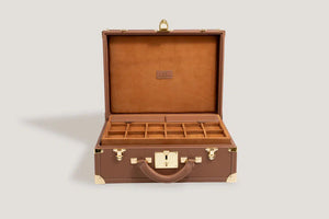 Watch Box - Trunk Safiano Camel-3-Watch Box Studio