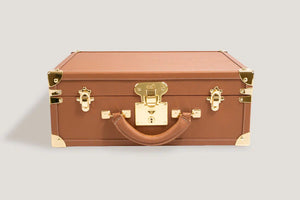 Watch Box - Trunk Safiano Camel-5-Watch Box Studio