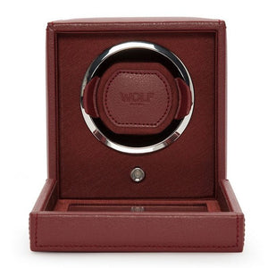Watch Winder - Bordeaux Cube Cover-1-Watch Box Studio