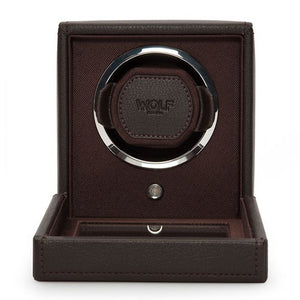 Watch Winder - Cube Cover Brown-1-Watch Box Studio