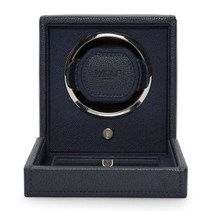 Watch Winder - Cube Cover Navy-1-Watch Box Studio