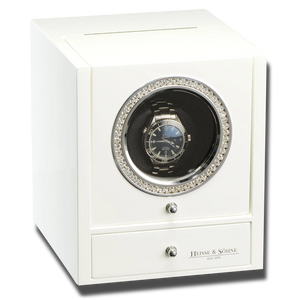 Watch Winder - Glamour White-1-Watch Box Studio