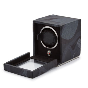 Watch Winder - Momento Mori Black Single Slot-5-Watch Box Studio