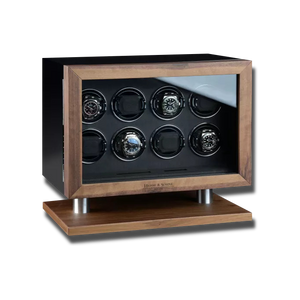 Watch Winder - New York 8 Black-1-Watch Box Studio