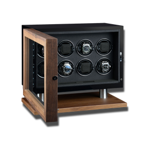 Watch Winder - New York 8 Black-2-Watch Box Studio