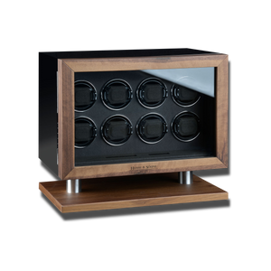 Watch Winder - New York 8 Black-8-Watch Box Studio