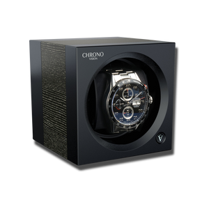 Watch Winder - One Satin Black-1-Watch Box Studio
