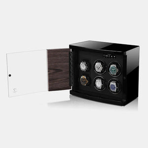 Watch Winder - Walnus Macassar-3-Watch Box Studio