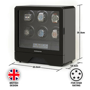 Barrington Modern 6 Watch Winder-7-Watch Box Studio