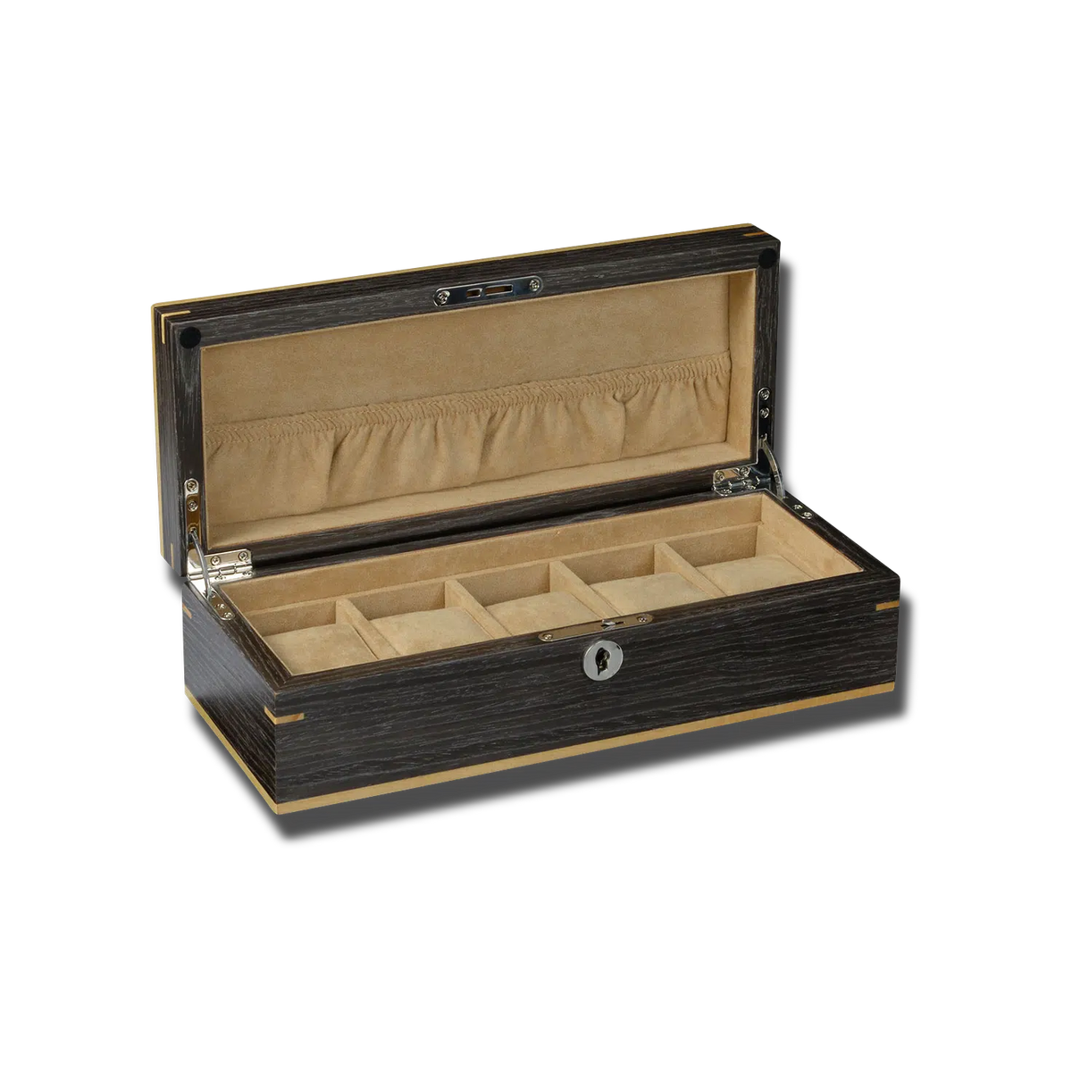 Classic Ebony Heisse Watch Box-1-Watch Box Studio