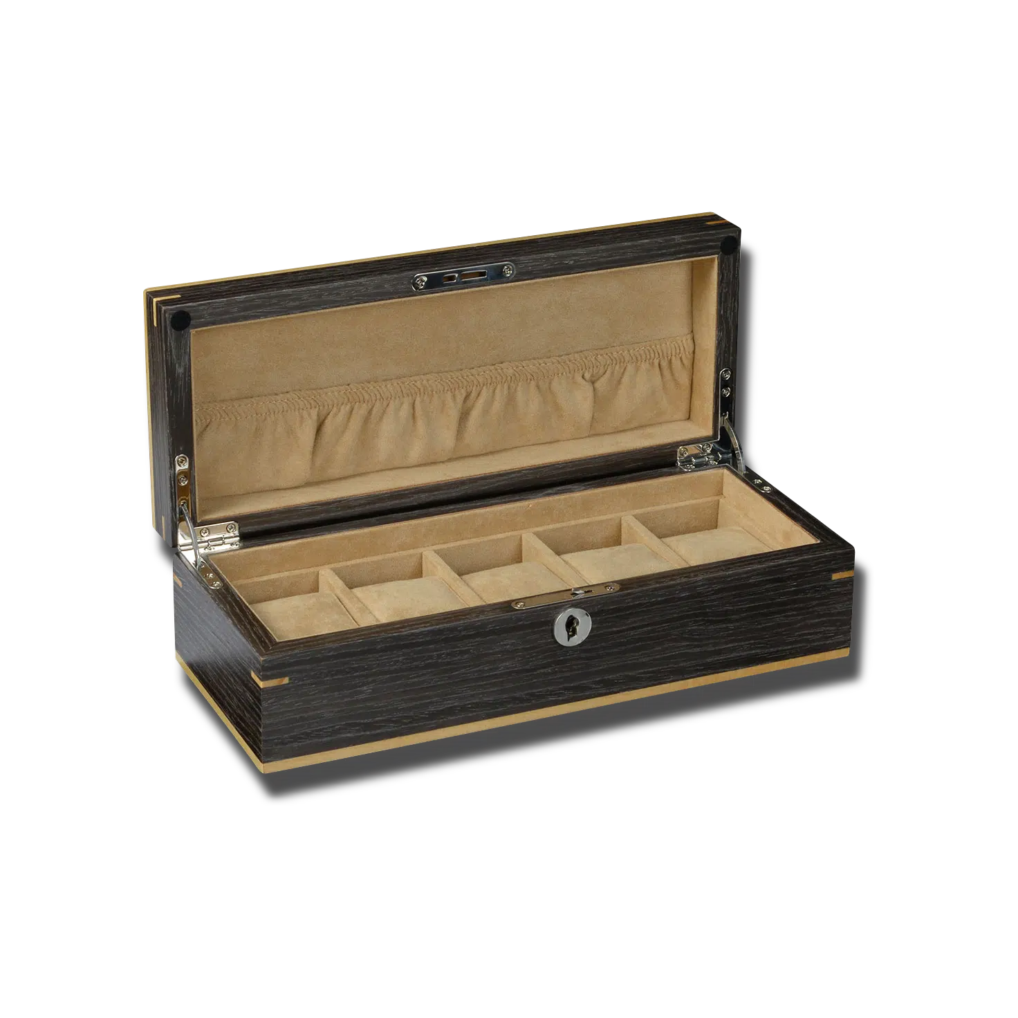 Classic Ebony Heisse Watch Box-1-Watch Box Studio