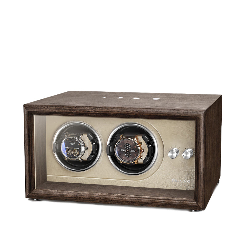 FULLMOON Naples Duo Watch Winder-1-Watch Box Studio