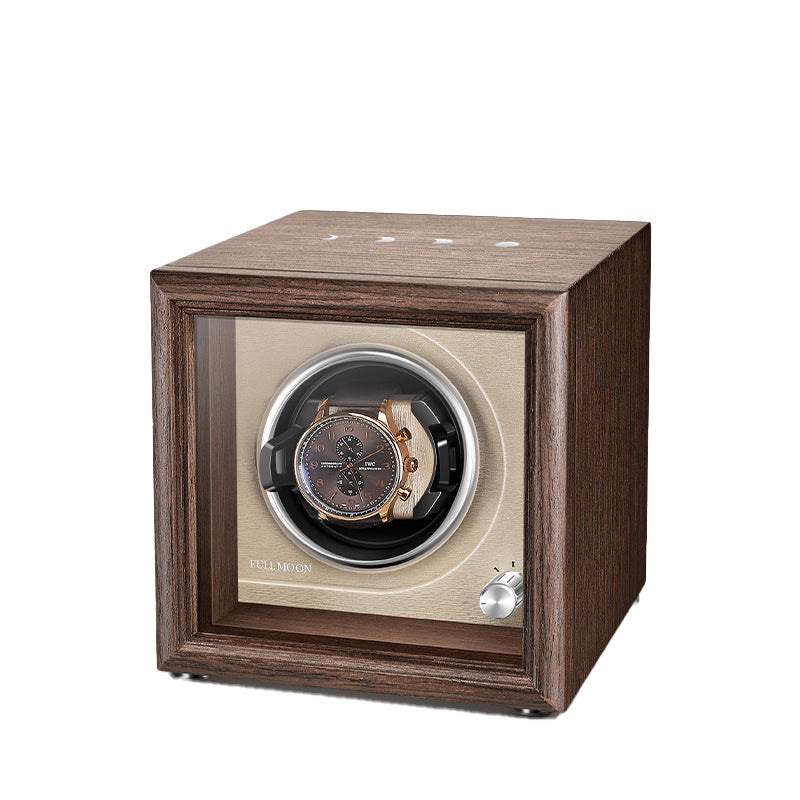 FULLMOON Naples Solo Watch Winder-1-Watch Box Studio