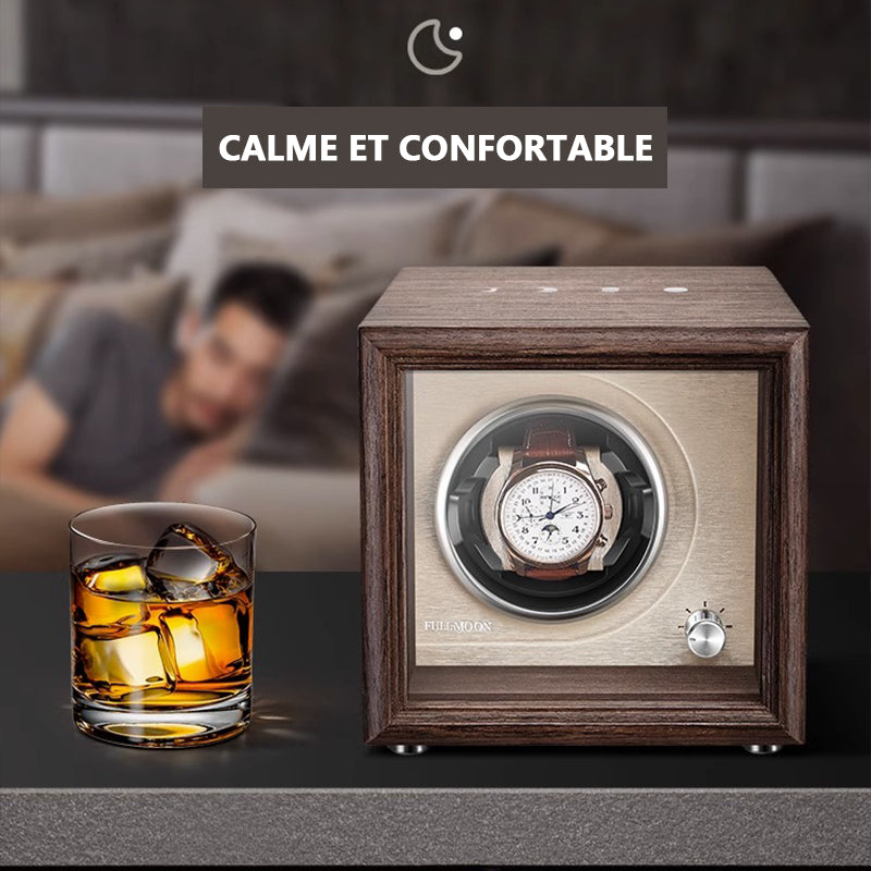 FULLMOON Naples Solo Watch Winder-2-Watch Box Studio