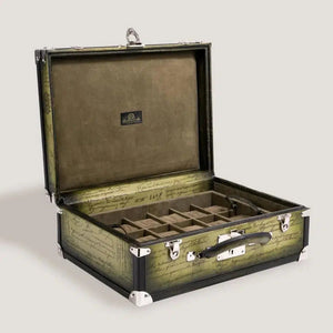 Olive Green Trunk Watch Box-1-Watch Box Studio