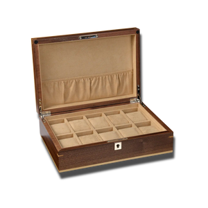 Spacious Wooden Watch Box - Heisse Boisé-1-Watch Box Studio