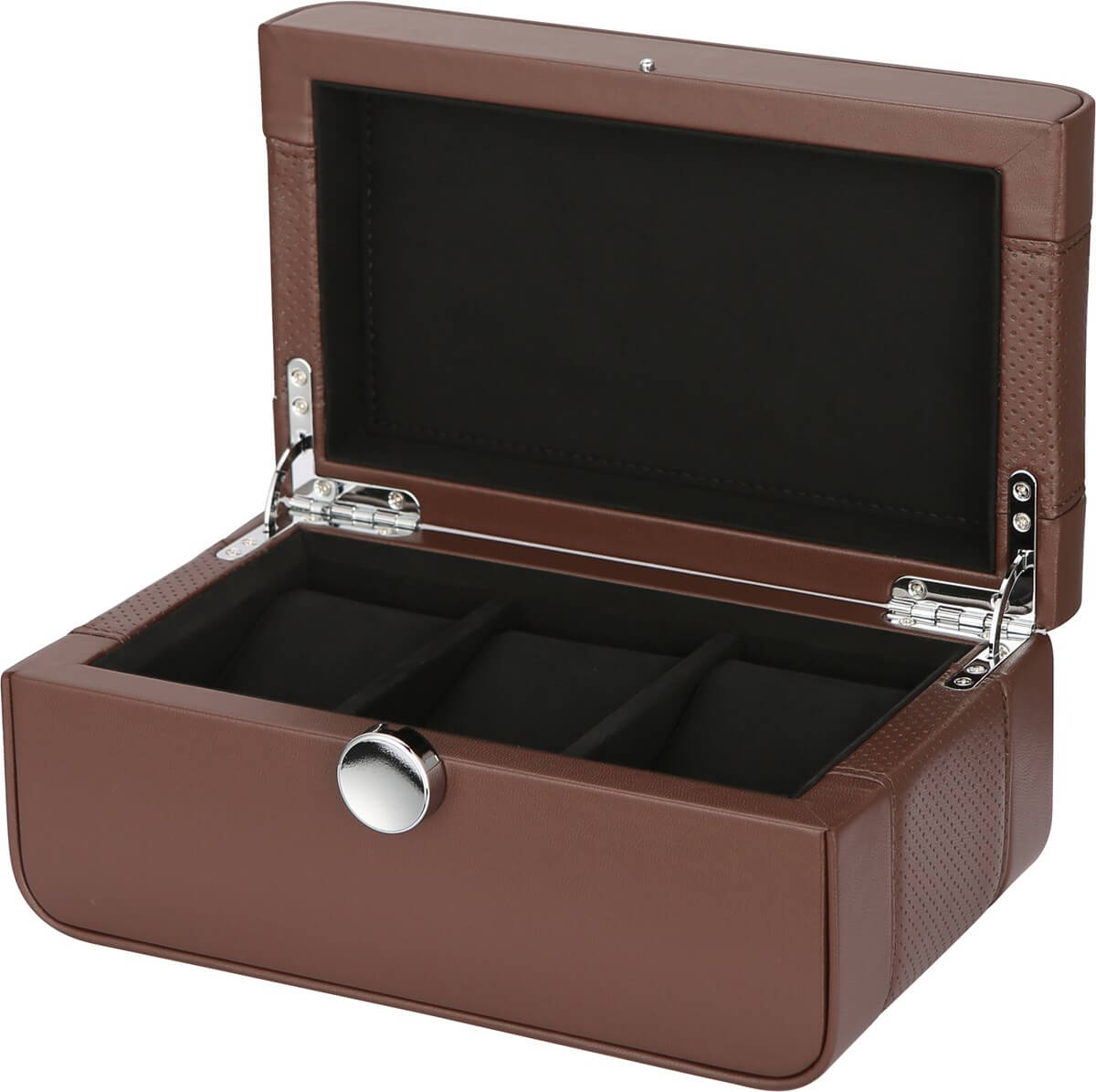 Watch Box - Benson Three Brown-1-Watch Box Studio