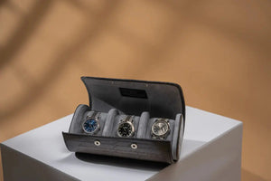 Watch Box - Galata Parchment Platinum Grey-3-Watch Box Studio