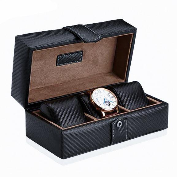 LEDO Watch Box Organizer case for Men and Women in Royal Black color with  10 slots