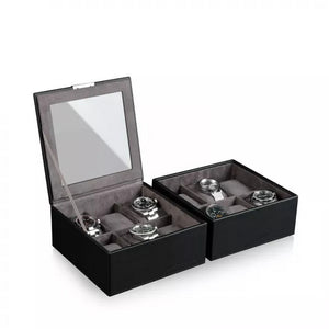 Watch Box - Heisse 6-Slot Black Case-5-Watch Box Studio