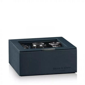 Watch Box - Heisse 6-Slot Blue Case-2-Watch Box Studio