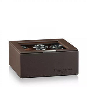 Watch Box - Heisse 6-Slot Brown Case-2-Watch Box Studio