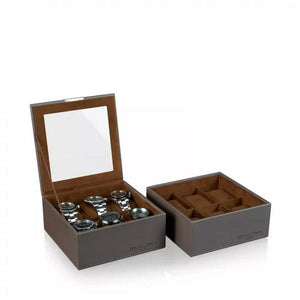 Watch Box - Heisse 6-Slot Brown Case-4-Watch Box Studio