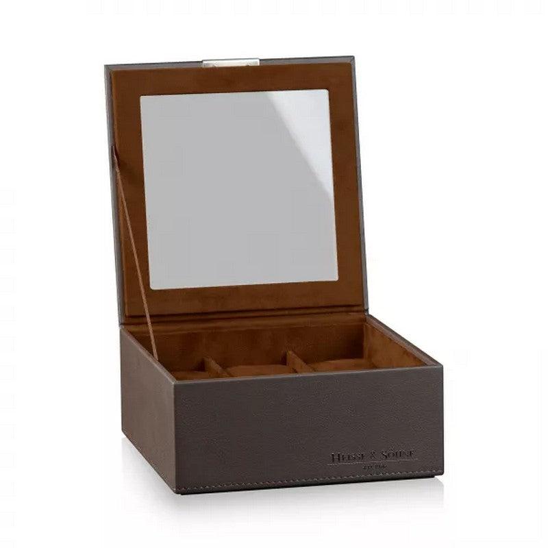 Watch Box - Heisse 6-Slot Brown Case-6-Watch Box Studio