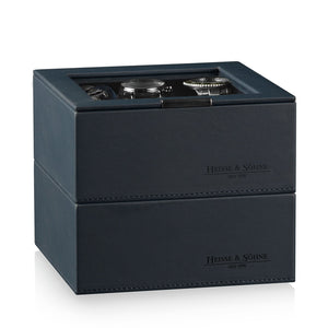 Watch Box - Heisse Double L Blue-1-Watch Box Studio