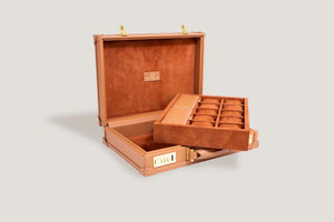 Watch Box - Master Saffiano Camel-3-Watch Box Studio