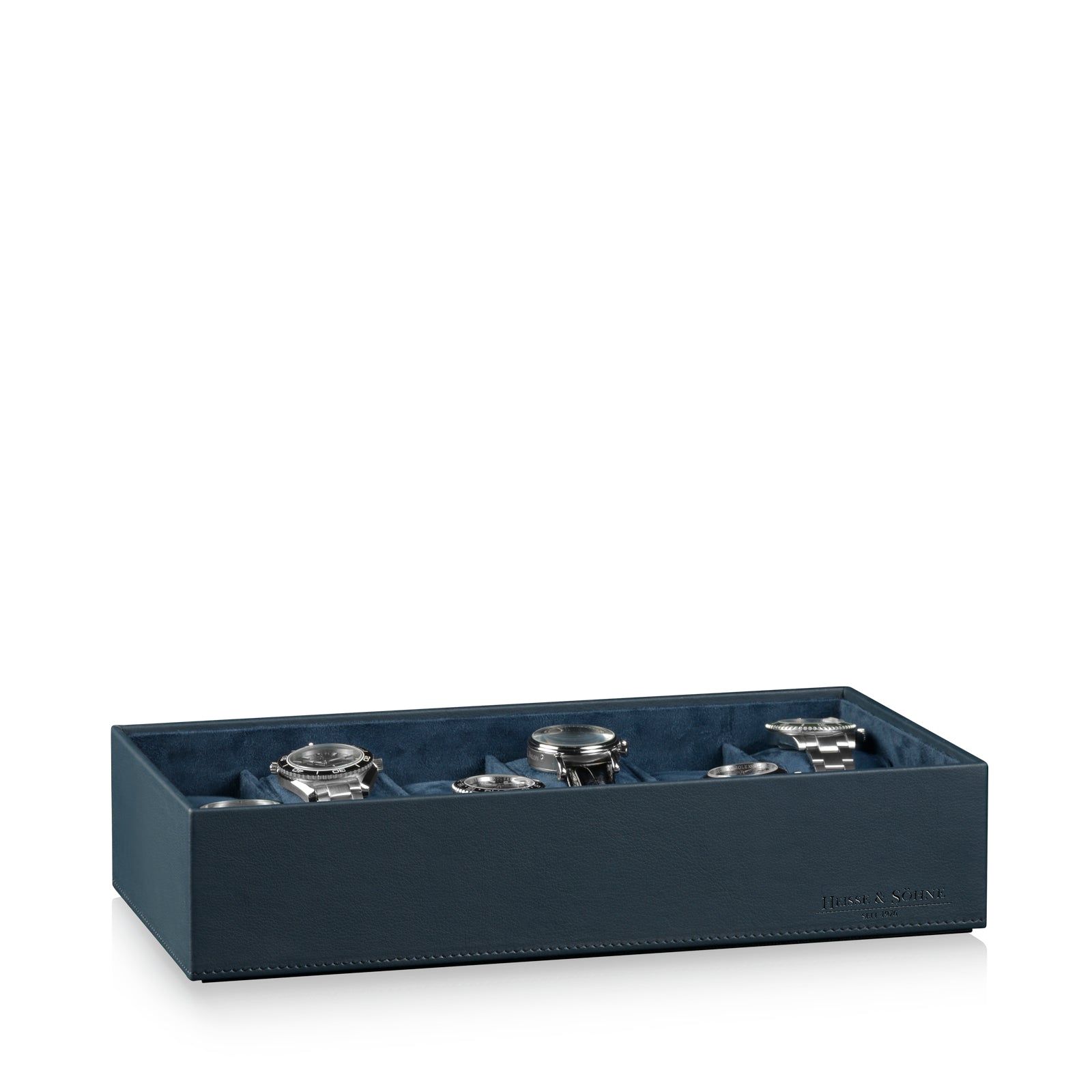 Watch Box - Mirage Flat Blue-1-Watch Box Studio