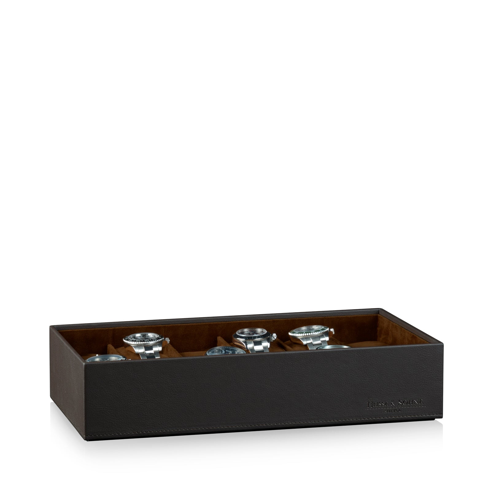 Watch Box - Mirage Flat Brown-1-Watch Box Studio