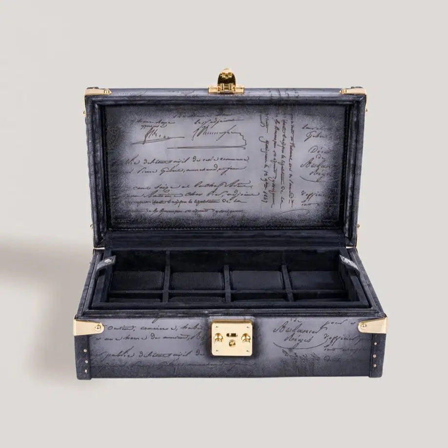 Watch Box - Petra Parchment Grey-1-Watch Box Studio