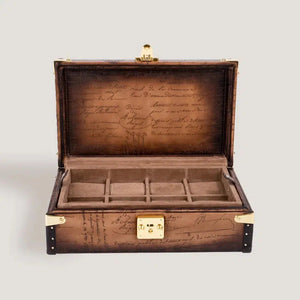 Watch Box - Petra Parchment Light Tan-1-Watch Box Studio