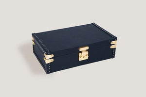 Watch Box - Petra Togo Dark Blue-2-Watch Box Studio