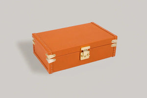 Watch Box - Petra Togo Orange-2-Watch Box Studio
