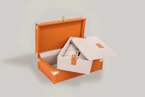 Watch Box - Petra Togo Orange-3-Watch Box Studio