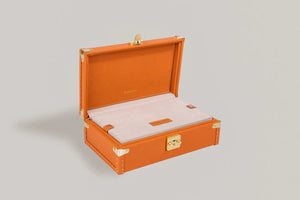 Watch Box - Petra Togo Orange-4-Watch Box Studio