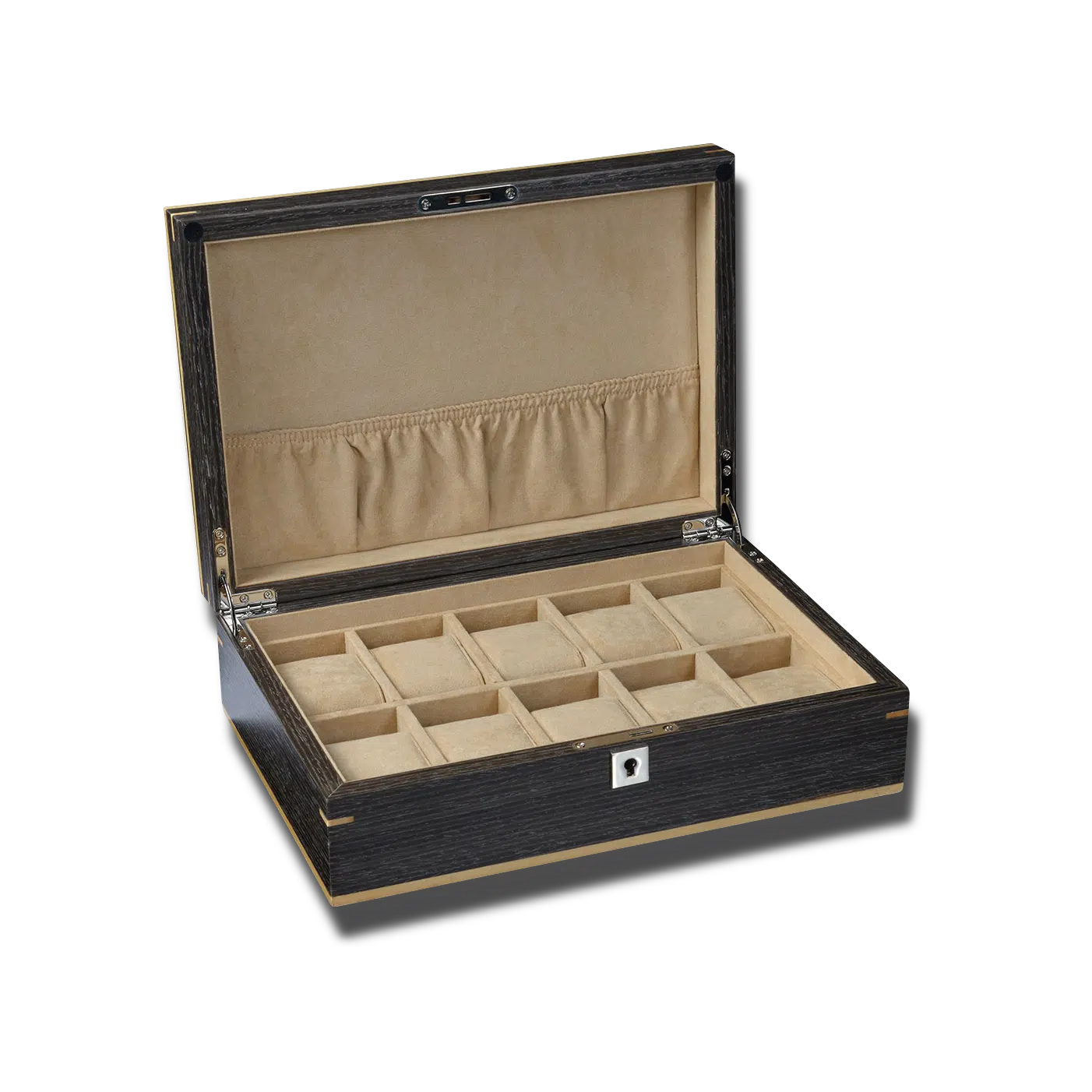 Watch Box - Spacious Heisse Ebony-1-Watch Box Studio